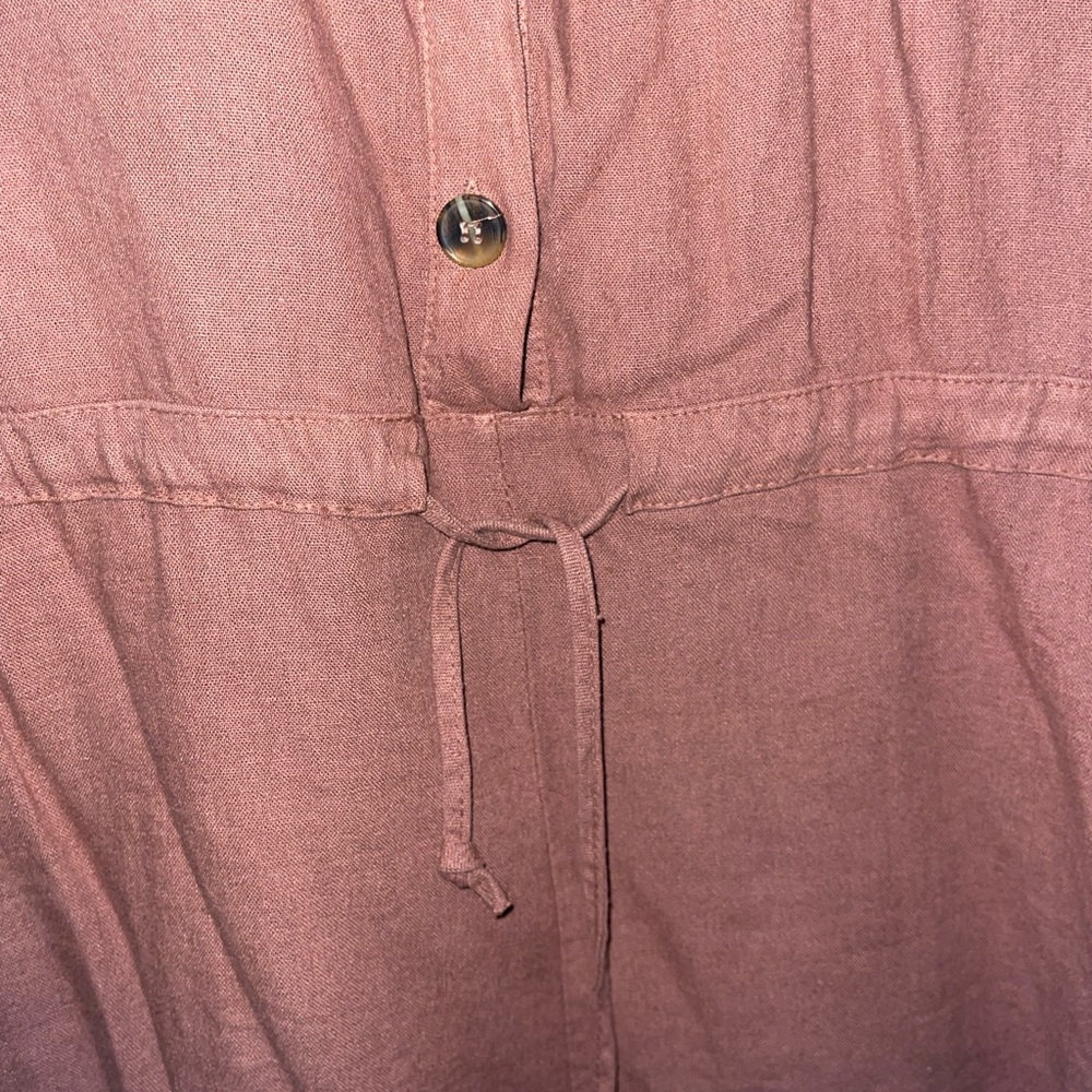 Rust Button-Up Romper - Picture 9 of 9